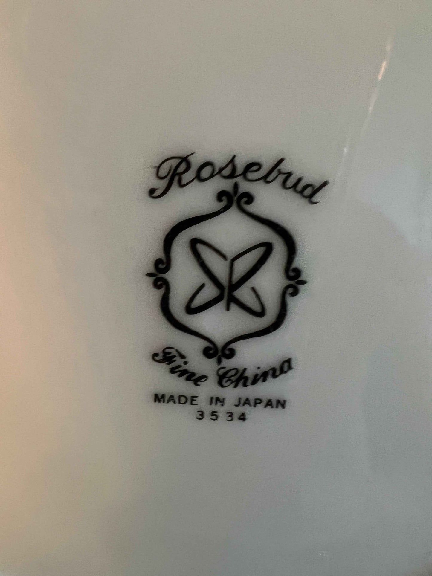 Vintage Harmony House “Rosebud” Salad Plates – Set of 2, 7 5/8" Sears Roebuck China, 1940s