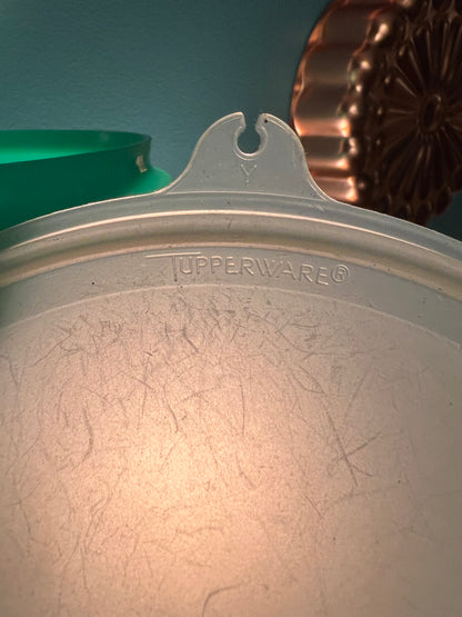 Vintage Tupperware Jadite Green Bowl #1424 with Domed Lid #1425 – Mid-Century Storage Bowl - Dusty Treasures