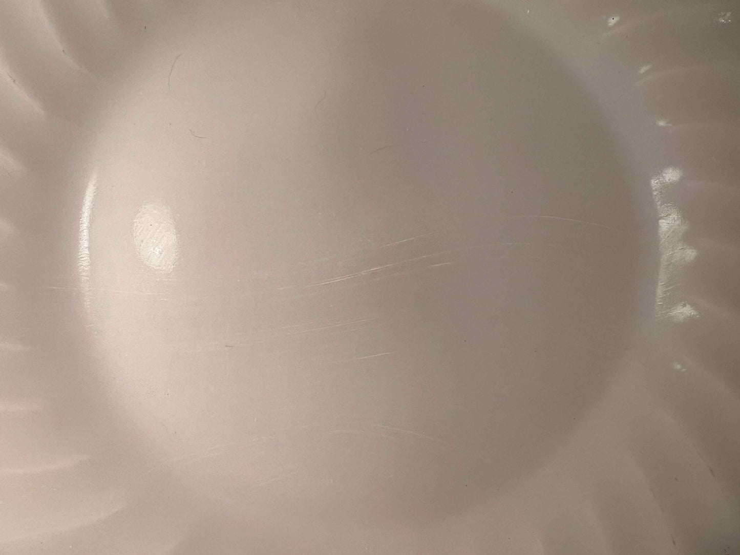 Anchor Hocking Milk Glass Gold Trim Anniversary Plate | Collectible Vintage Kitchenware