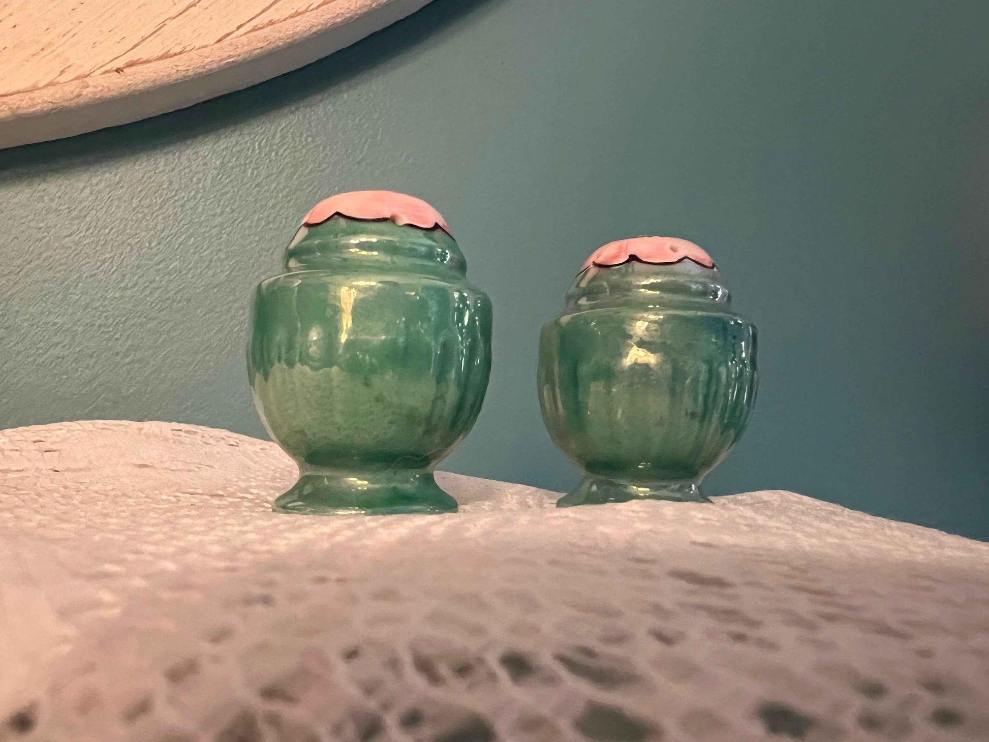 Vintage Lusterware Cherry Blossom Salt & Pepper Shakers | Made in Japan | Vintage Kitchenware