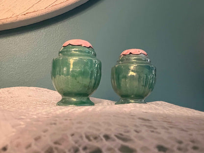 Vintage Lusterware Cherry Blossom Salt & Pepper Shakers | Made in Japan | Vintage Kitchenware