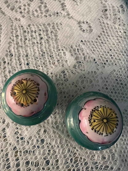 Vintage Lusterware Cherry Blossom Salt & Pepper Shakers | Made in Japan | Vintage Kitchenware