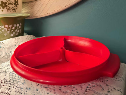 Tupperware Suzette 3-Section Relish Tray | Vintage Kitchenware
