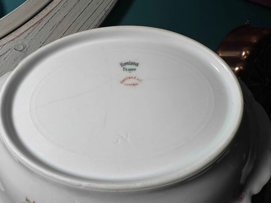 Vintage Haviland Limoges Serving Bowl | French Porcelain Tableware | 10”