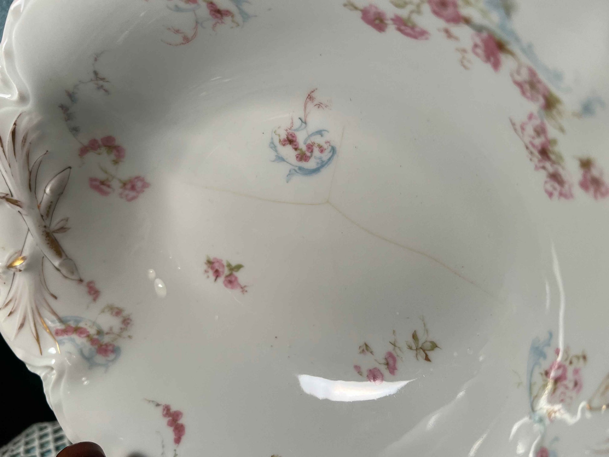 Vintage Haviland Limoges Serving Bowl | French Porcelain Tableware | 10”