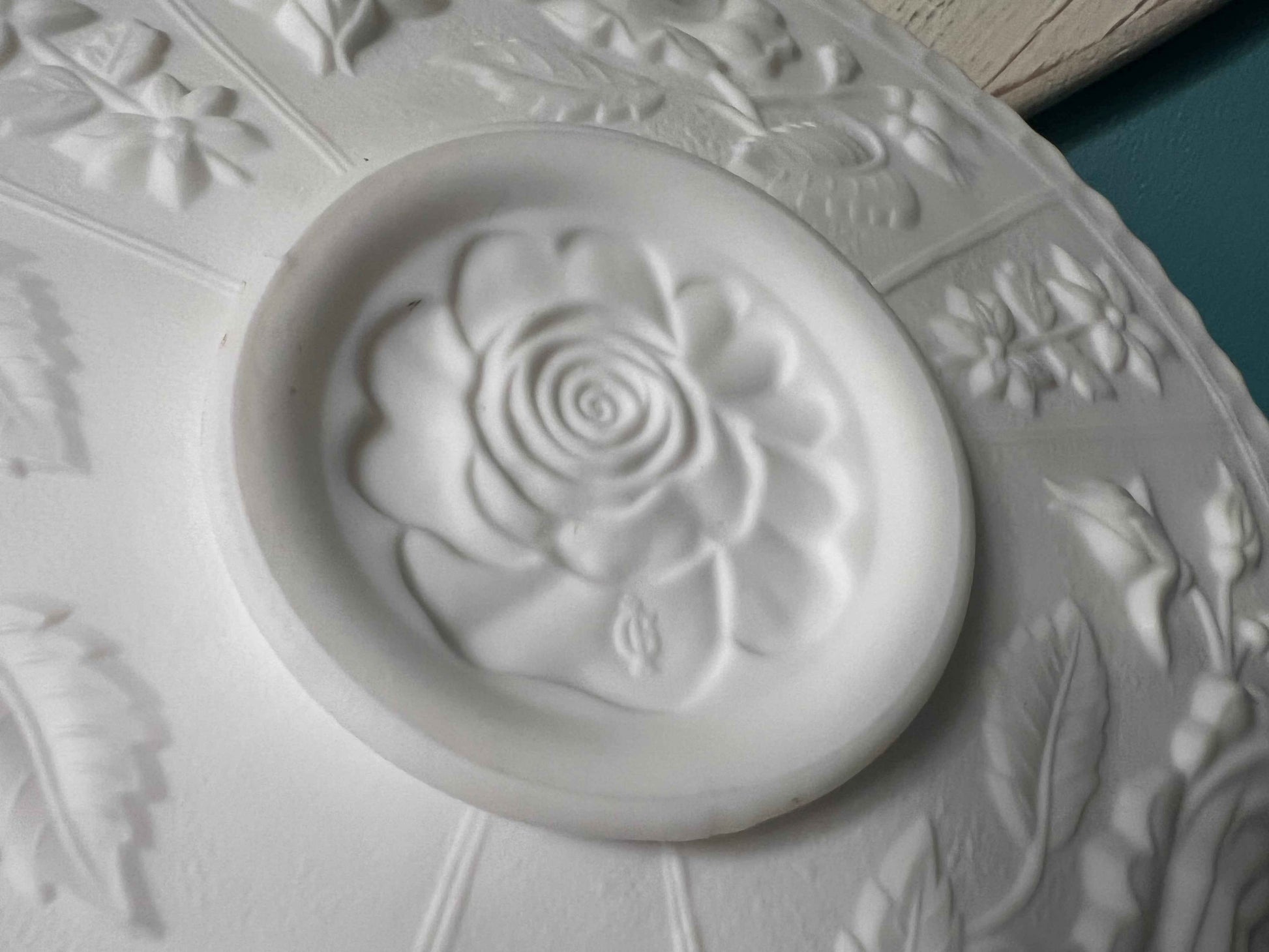Imperial Glass Open Rose Satin Milk Glass Cake Plate | Vintage Glassware