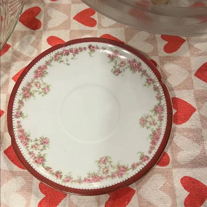 Imperial PSL Alma Austria hand-painted floral saucer for tea or coffee