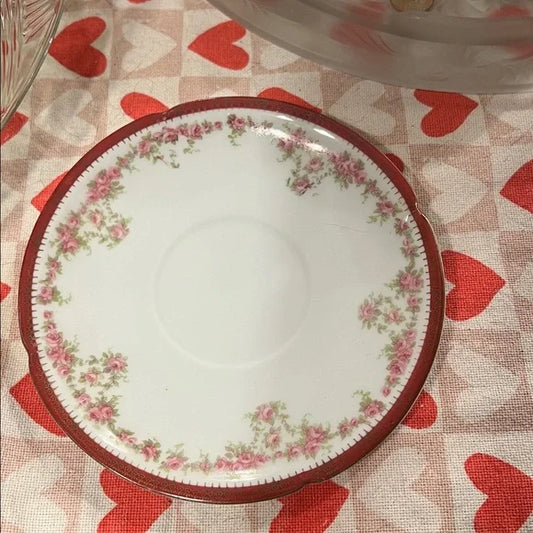 Imperial PSL Alma Austria hand-painted floral saucer for tea or coffee