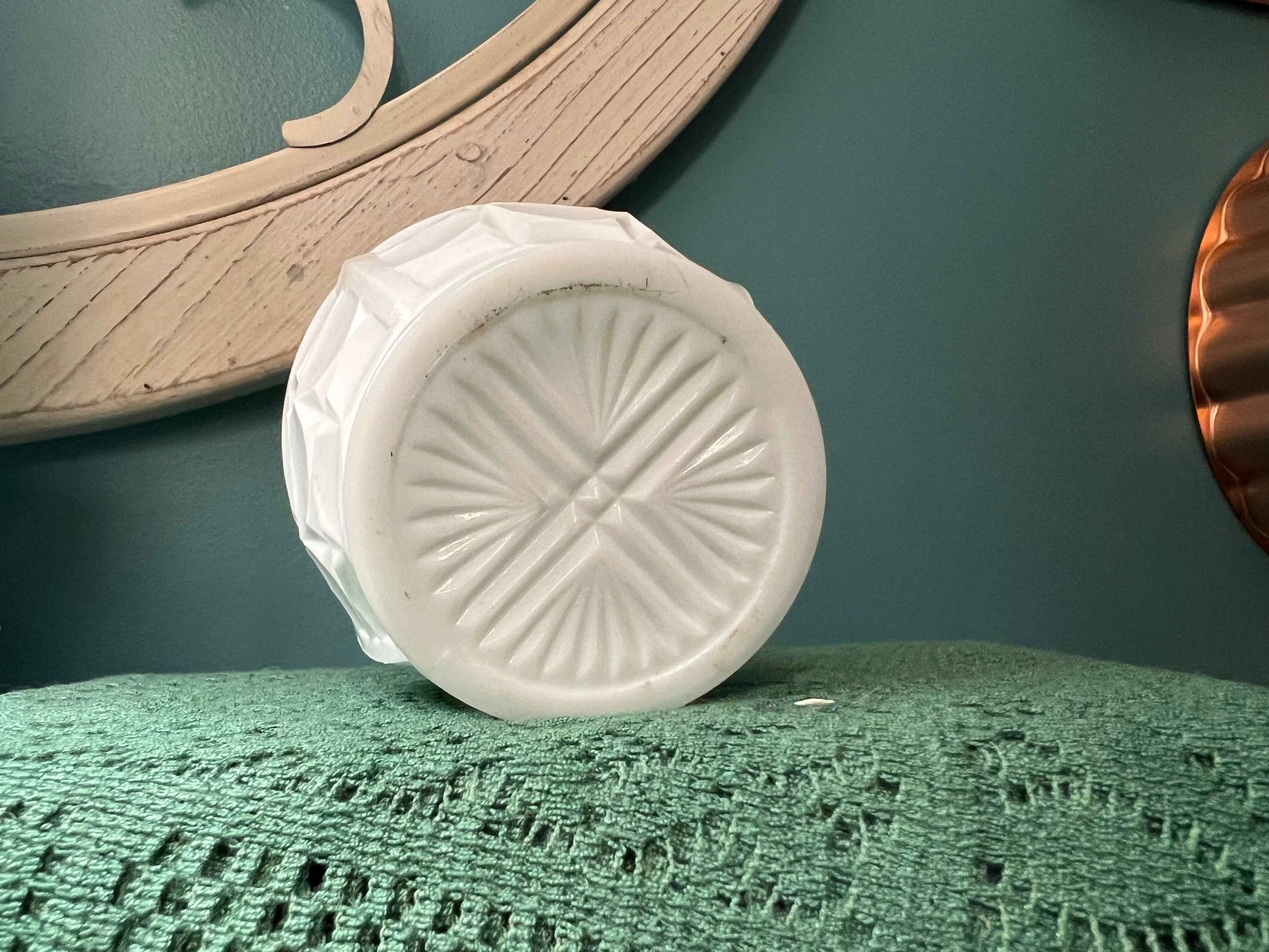 Vintage Indiana Milk Glass Constellation Pattern Nut Cup | Small 3” x 4” Bowl | Collectible Tableware