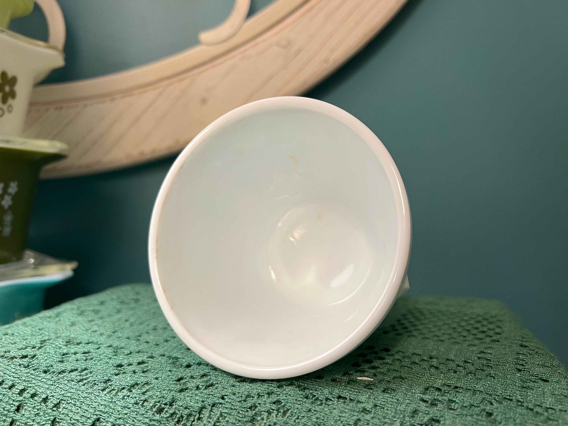 Vintage Indiana Milk Glass Constellation Pattern Nut Cup | Small 3” x 4” Bowl | Collectible Tableware