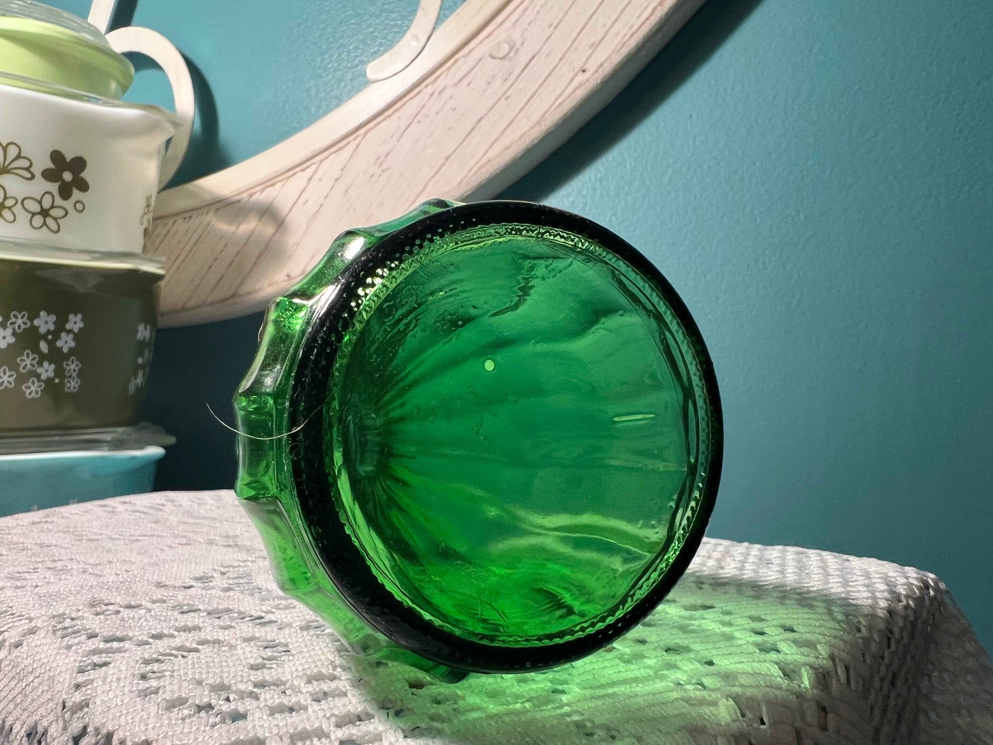 Vintage Indiana Glass Ribbed Bud Vase | 9" Emerald Green | Flower Vase Collectible
