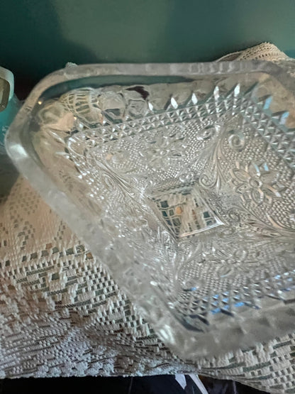 Vintage Indiana Glass Tiara Pattern diamond creamer