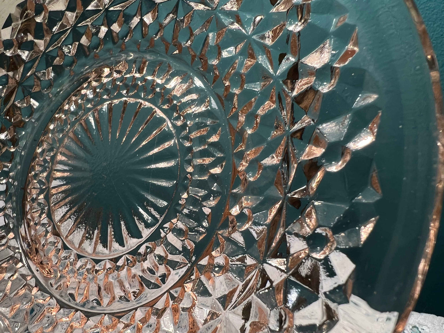 Jeannette Holiday Pink Buttons and Bows 5 3/4" Saucer