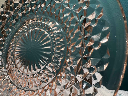 Jeannette Holiday Pink Buttons and Bows 5 3/4" Saucer