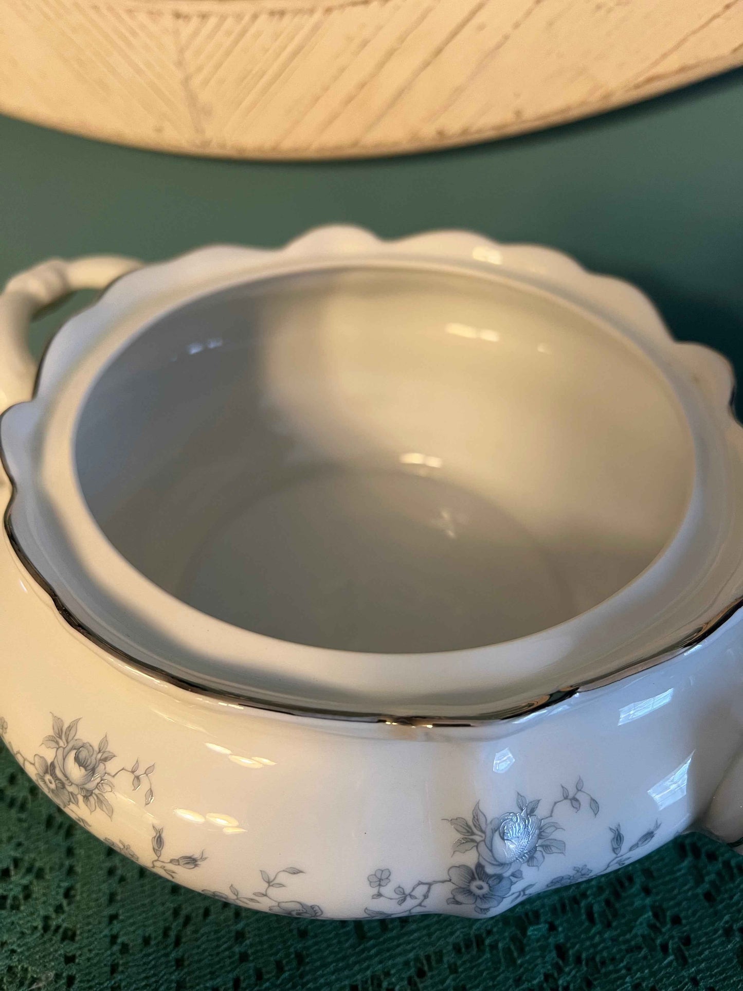 Johann Haviland Blue Garland Covered Casserole Dish | Vintage Porcelain