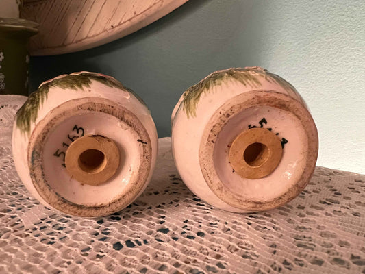 Lefton Vintage Salt & Pepper Shakers – Pink Floral #5163 | Collectible Tableware