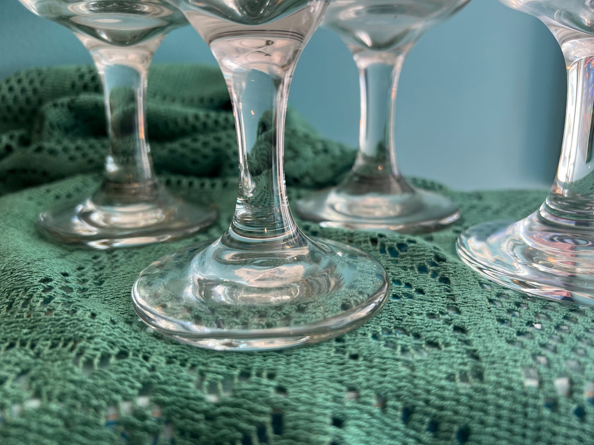 Libbey etched goblets set of 4