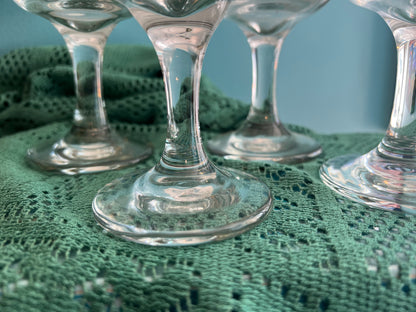 Libbey etched goblets set of 4