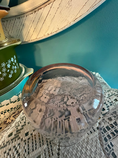 Libbey vintage plum lowball whiskey glass set