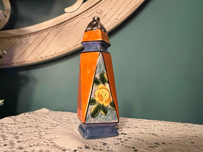 Vintage Orange & Purple Lusterware Salt Shaker | Replacement Collectible