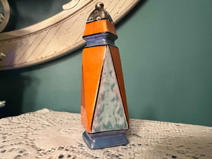 Vintage Orange & Purple Lusterware Salt Shaker | Replacement Collectible