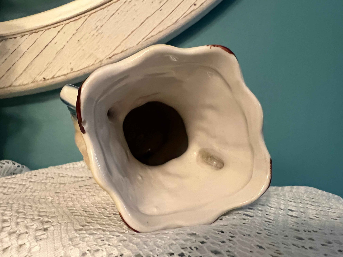 Vintage Lusterware Floral Vase – Made in Brazil | 6" Tall