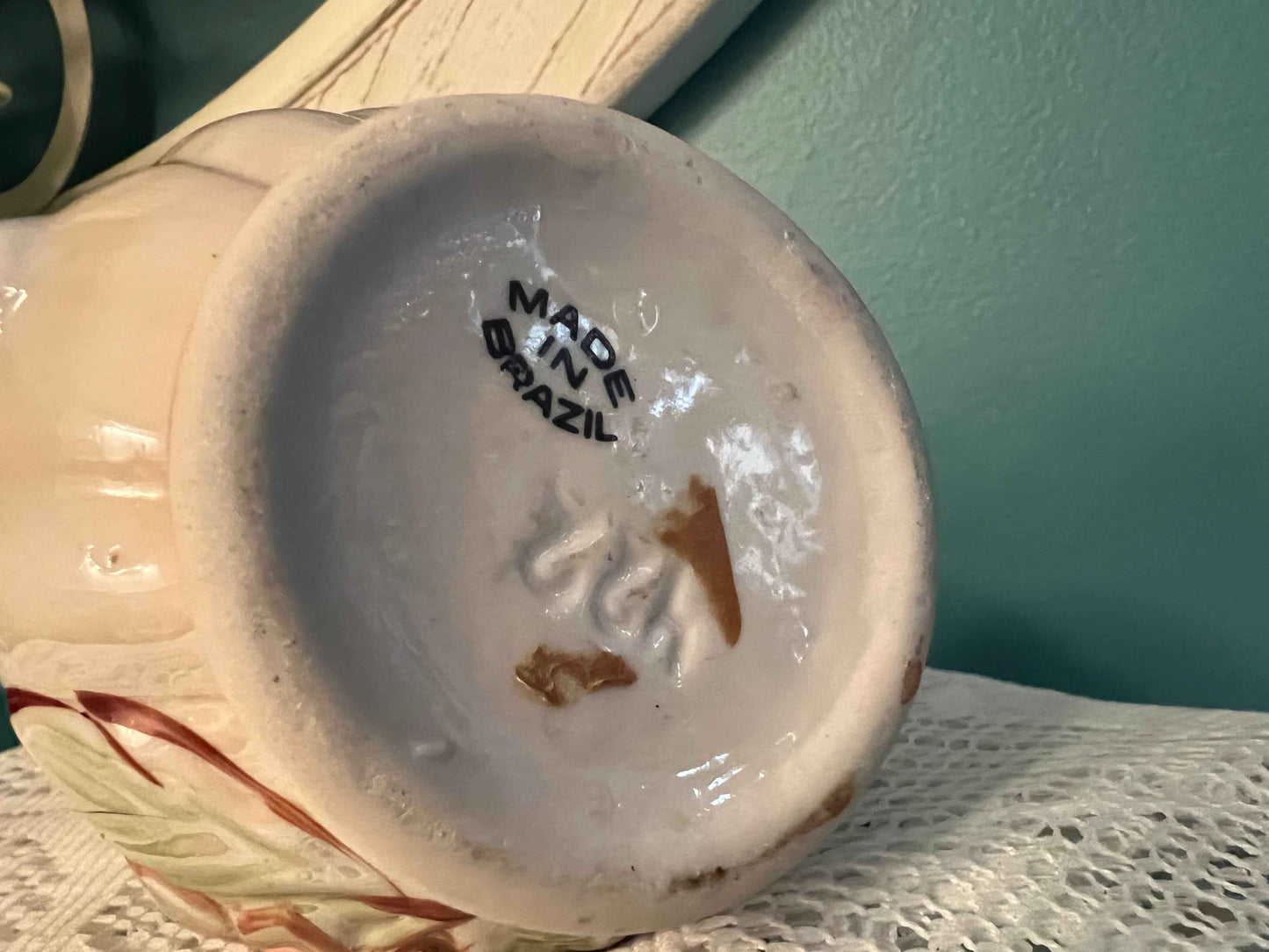 Vintage Lusterware Floral Vase – Made in Brazil | 6" Tall