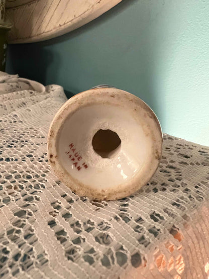 Vintage Lusterware Salt Shaker with Landscape Design | Collectible Tableware