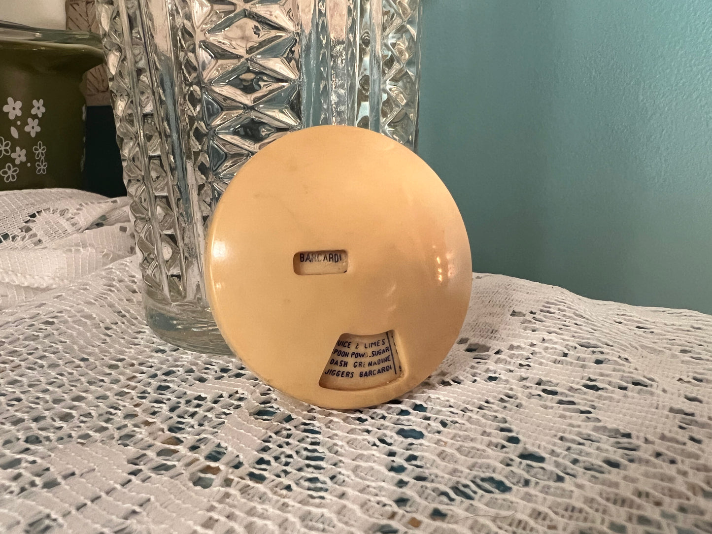Collectible 1930s Medco cocktail shaker with unique Dial-a-Drink feature