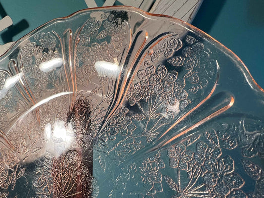 American Sweetheart Pink Dinner Plate | MacBeth-Evans | 10" | Depression Glass