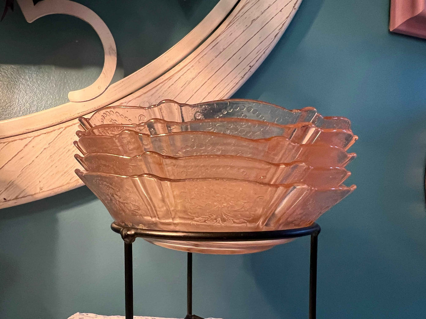 American Sweetheart Pink Cereal Bowl | MacBeth-Evans | Vintage Glassware