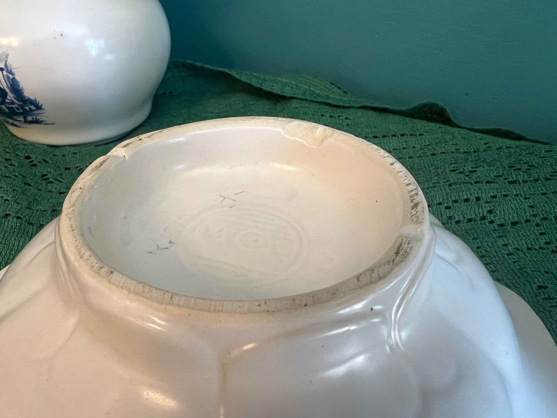 Vintage McCoy Pottery Windmill Pitcher & Wash Basin Set | Vintage Pottery