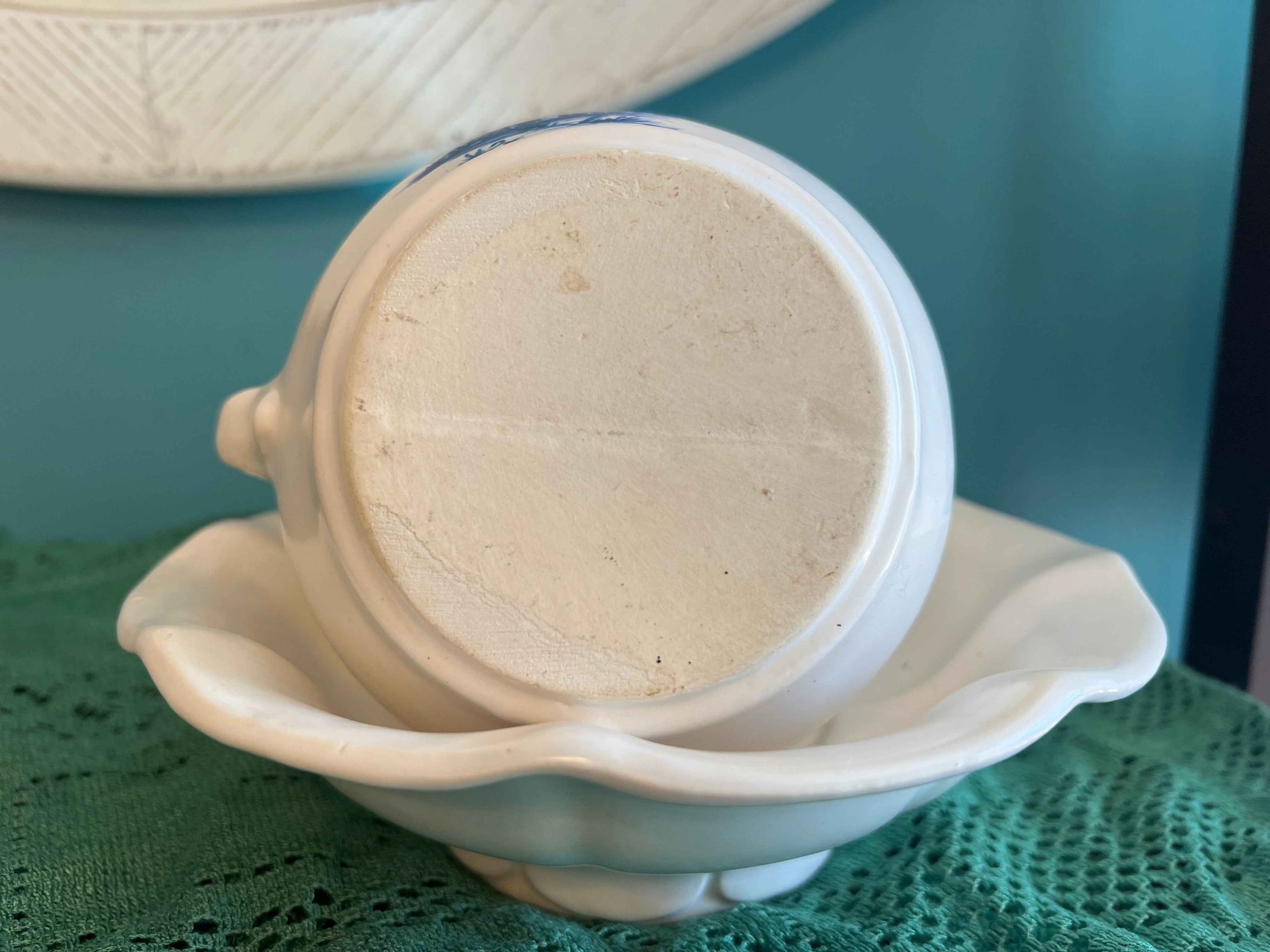 Vintage McCoy Pottery Windmill Pitcher & Wash Basin Set | Vintage Pottery