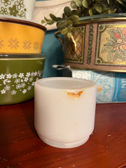 Cold Cream Milk Glass Vintage Bottle