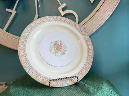Noritake Claire Dinner Plates (Pattern 657) | Set of 4 Vintage Porcelain China