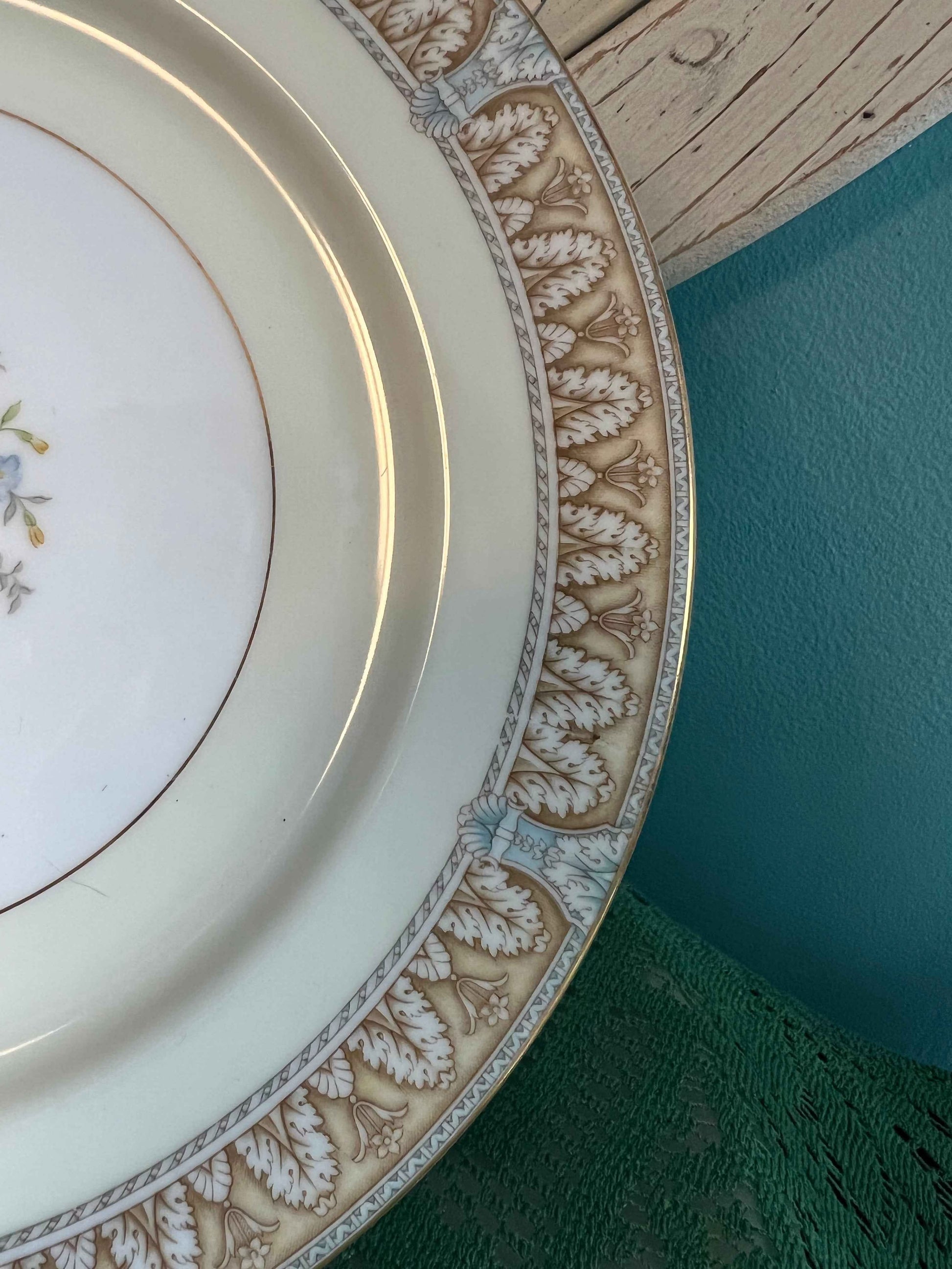 Noritake Claire Dinner Plates (Pattern 657) | Set of 4 Vintage Porcelain China