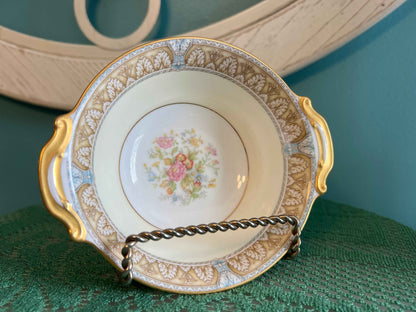 Noritake Claire Lugged Cereal Bowl - Set of 4 | Pattern 657 Vintage Porcelain