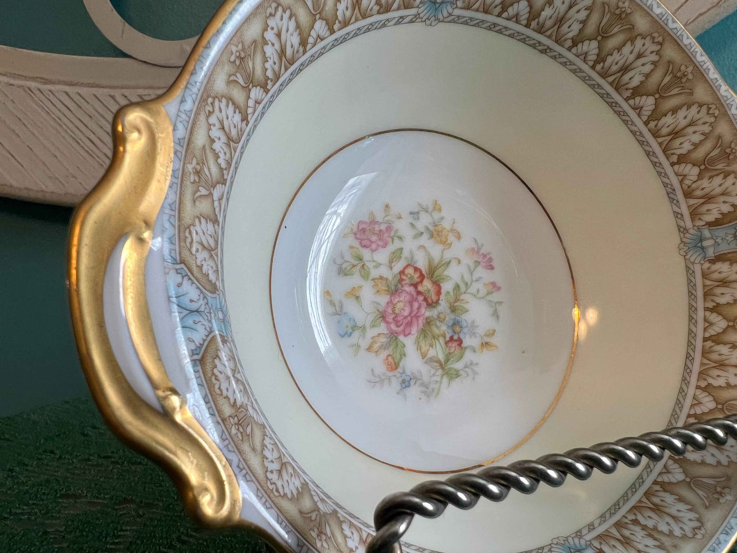Noritake Claire Lugged Cereal Bowl - Set of 4 | Pattern 657 Vintage Porcelain