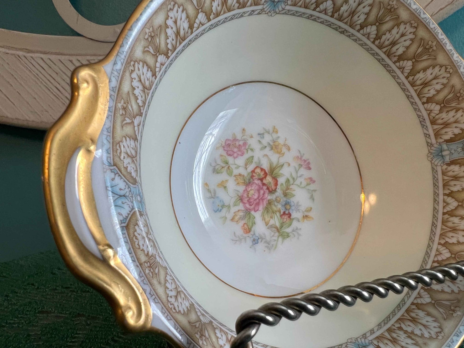 Noritake Claire Lugged Cereal Bowl - Set of 4 | Pattern 657 Vintage Porcelain