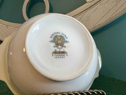 Noritake Claire Lugged Cereal Bowl - Set of 4 | Pattern 657 Vintage Porcelain