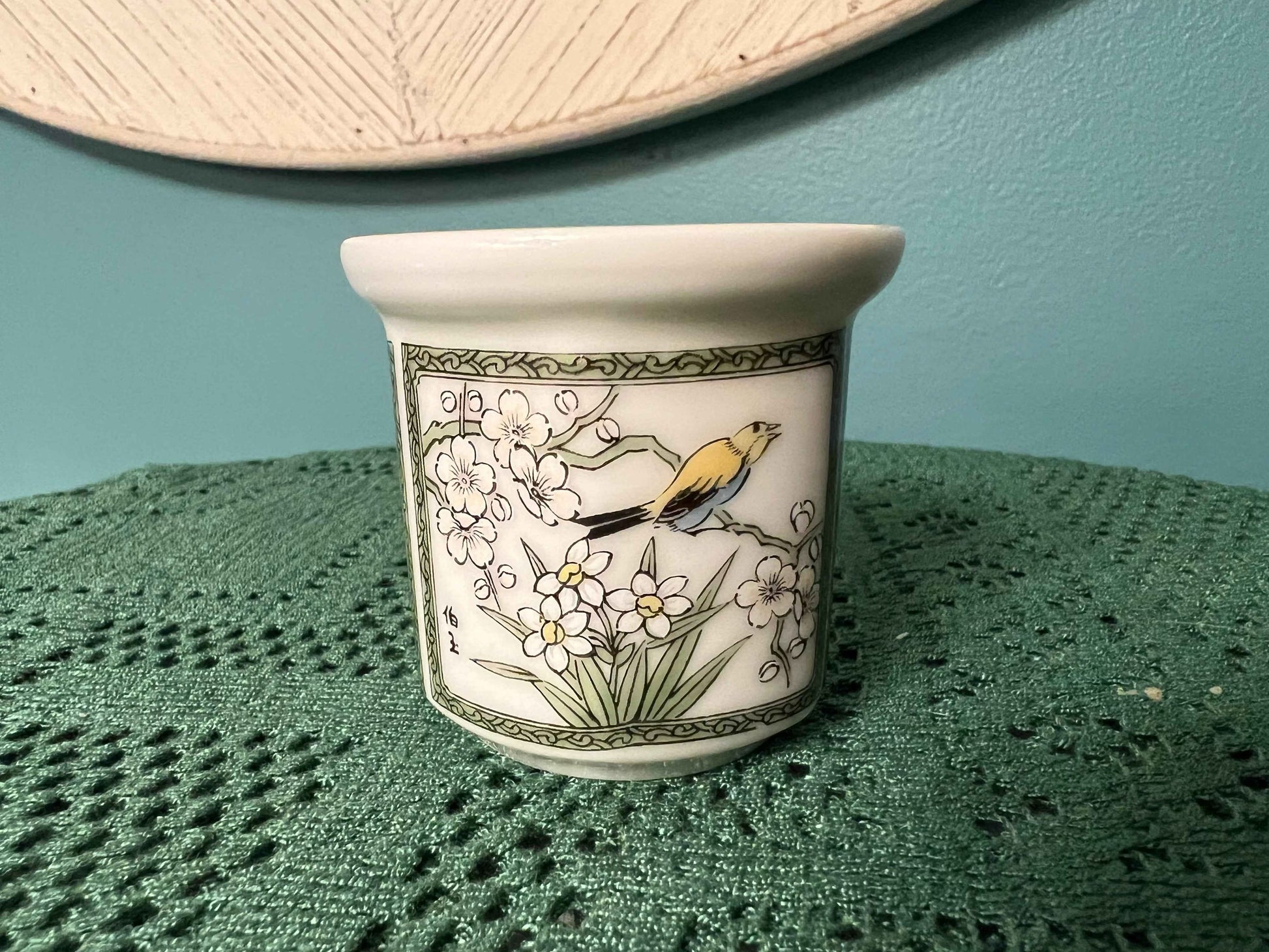 PartyLite Mandarin Asian Tealight Votive Candle Holder | Decorative Glass Accent