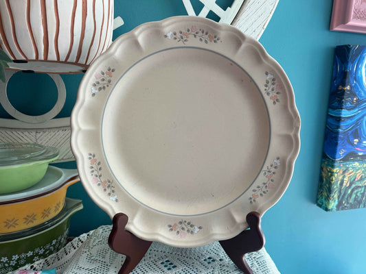 Vintage Pfaltzgraff Remembrance 10" Dinner Plates – Set of 2 Large Stoneware Plates