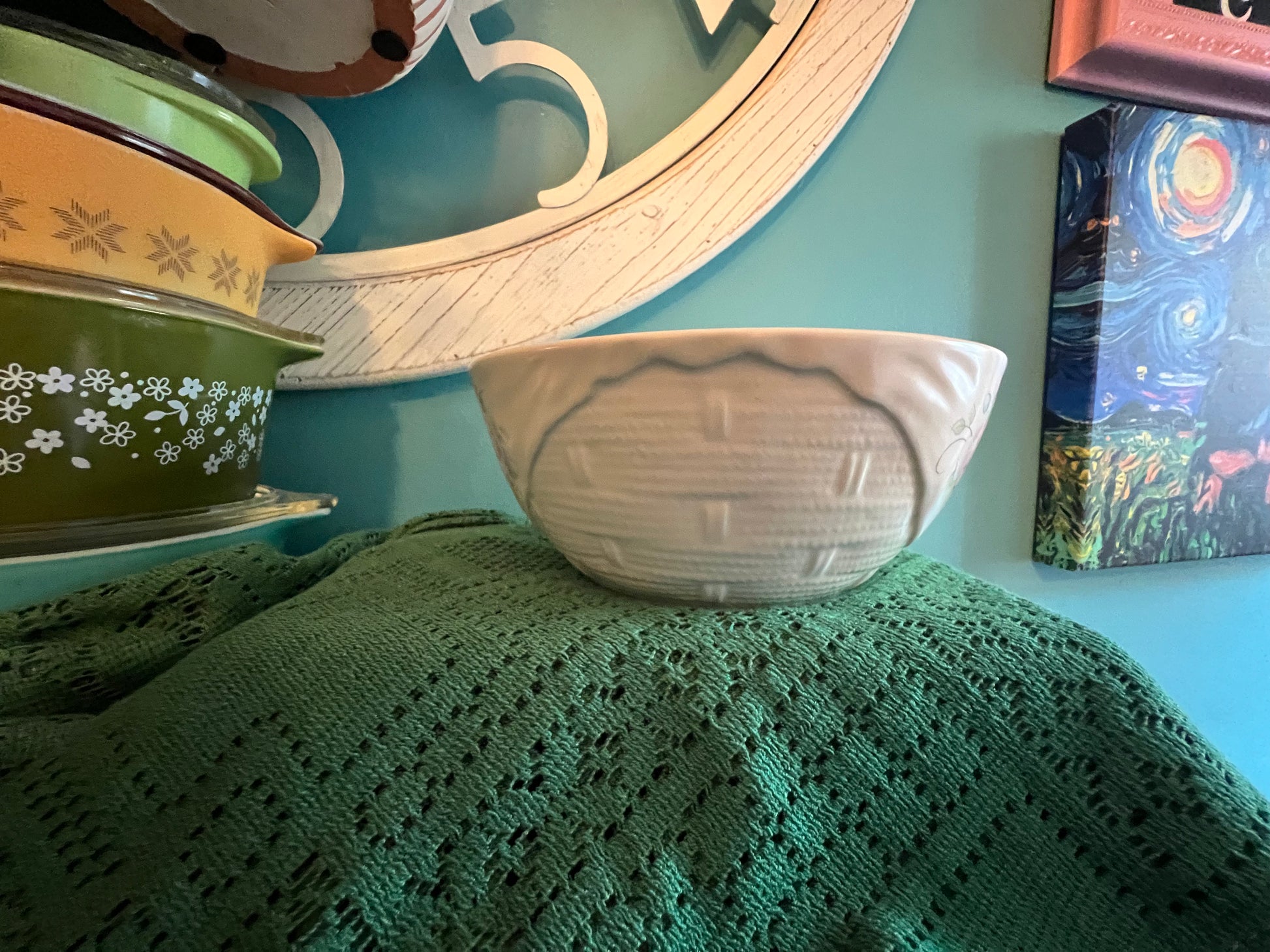 Collectible Pfaltzgraff vintage stoneware Tea Rose bowl