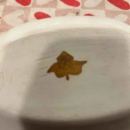 Antique W.A. Pickard Rose and Acorn Serving Dish – Gilded Edge, 9” – Cottage Chic