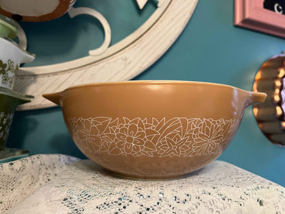 Vintage Pyrex Woodland Brown Cinderella Mixing Bowl | 2.5 L | Vintage Kitchenware
