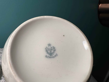 RS Germany Dresser Jar | Reinhold Schlegelmilch Hand-Painted Floral Porcelain