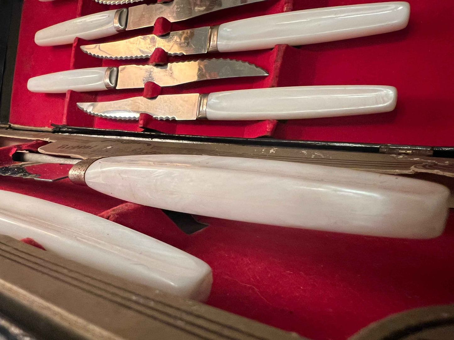 Vintage Regent Sheffield Steak & Cutlery Knife Set | 9-Piece | England