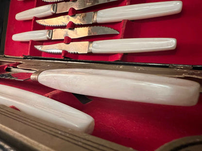 Vintage Regent Sheffield Steak & Cutlery Knife Set | 9-Piece | England