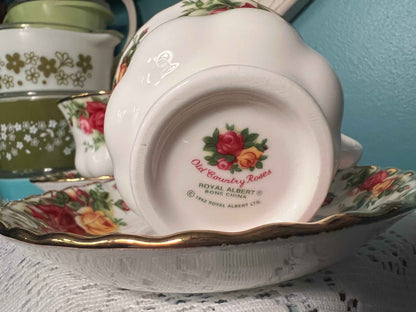 Royal Albert Old Country Roses Tea Cup & Saucer Set of 2 | Vintage Fine China