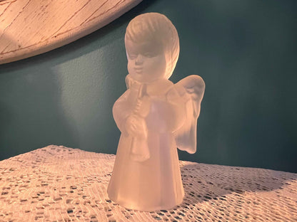 Royal Gallery Crystal Caroling Angel Candle Holders | Set of 3 | Vintage 1997